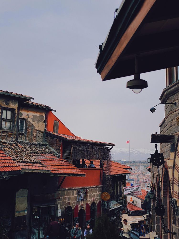 View over Ankara into the mountains