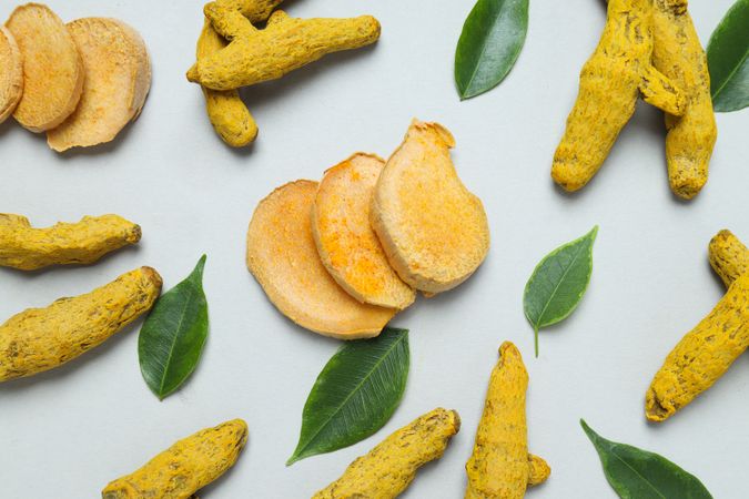 Fragrant seasoning - turmeric, one of the main ingredients in Indian curry