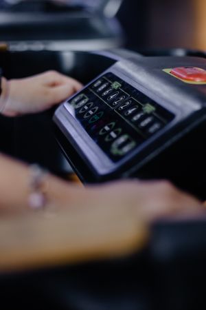 Engaging with High-Tech Treadmill Console for Optimal Workout