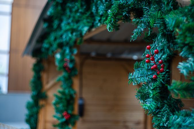 Christmas street market outdoor