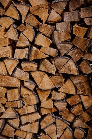 Large supply of dry firewood