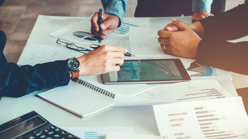 Business People meeting Planning Strategy Analysis on new business project Concept