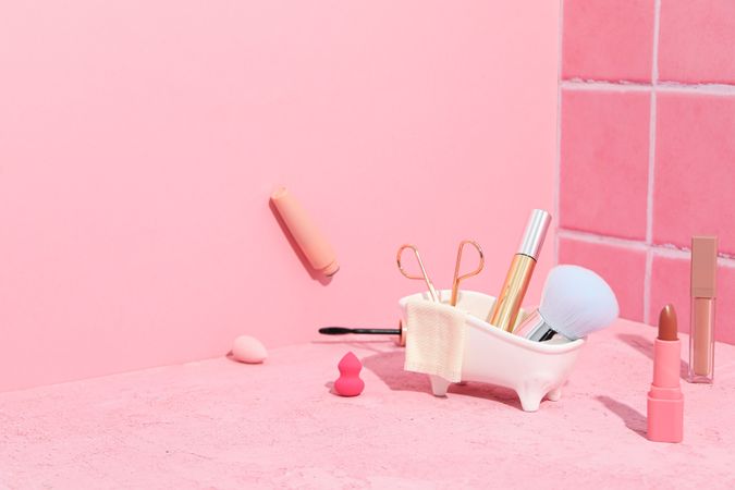 Concept of cosmetic and beauty care, space for text