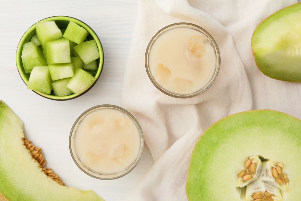 Juicy and tasty summer time fruit concept - melon