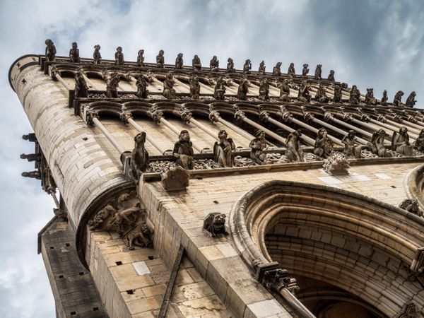 Medieval city of Dijon, capital of Burgundy. Cozy, cute center of the old town