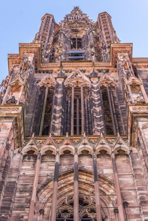 The bell tower from Notre Dame of Strasbourg