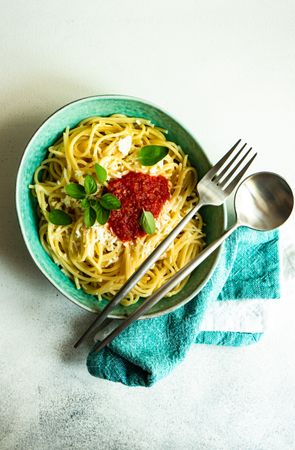 Pasta with tomato sauce