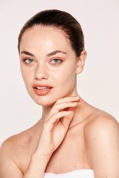 female demonstrating natural beauty