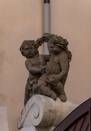 Decooration of the building in Old Prague