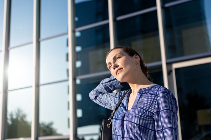 Businesswoman at street