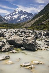 Beautiful landscape of mountains at New Zealand