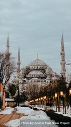 Exterior of Sultan Ahmed Mosque in Istanbul, Turkey 0yGzR4