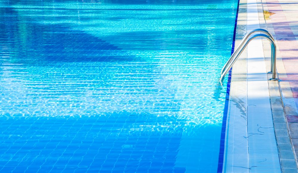 Calm blue pool