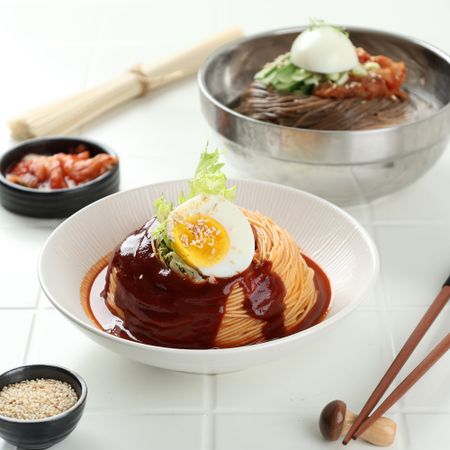 Korean Traditional Food, Spicy Noodle Bibim Guksu