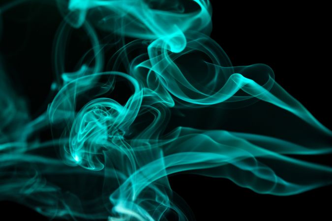 Colorful smoke on dark background