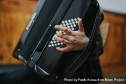 Close up of student playing accordion 5zNEj5