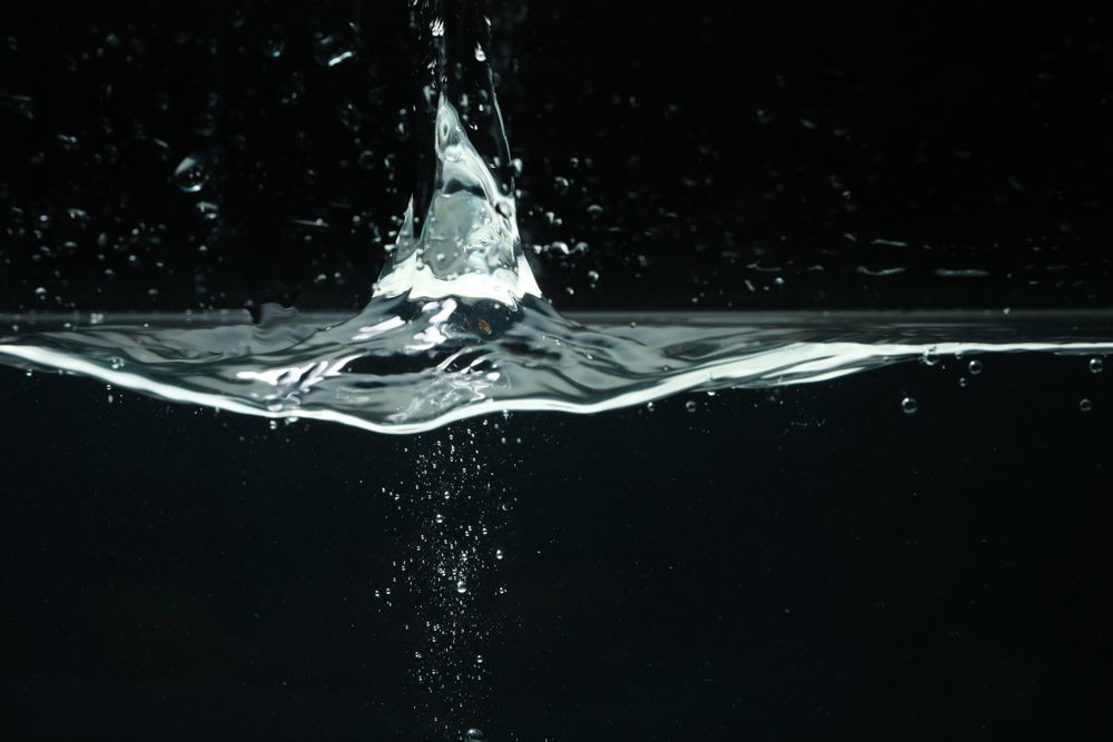 Side view of fresh water on day background