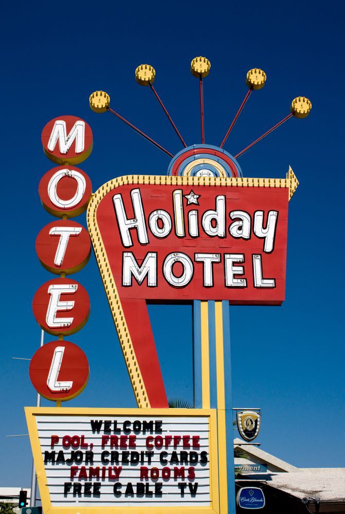 Holiday Motel sign, Las Vegas, Nevada