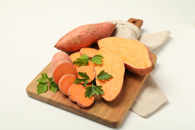 Sweet potato, concept of healthy food, vegetables