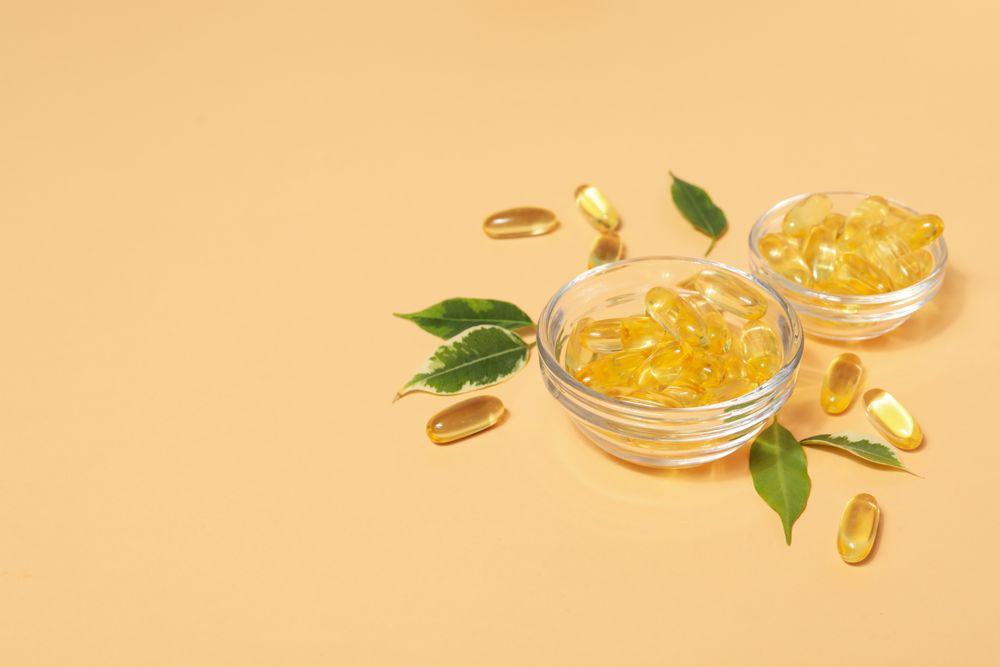 Immunity support capsules - Omega, health care concept