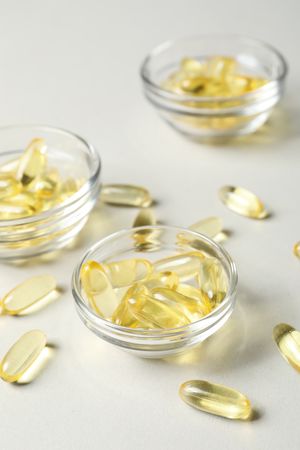 Immunity support capsules - Omega, health care concept