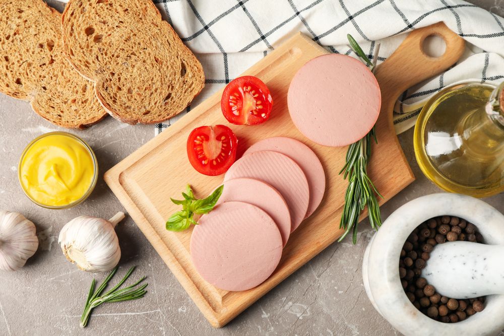 Ingredients for sandwich ready to be assembled