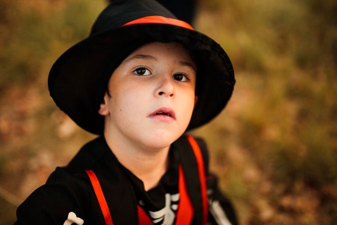 Picture of boy in halloween costume