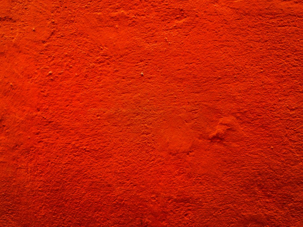 Red painted cement wall