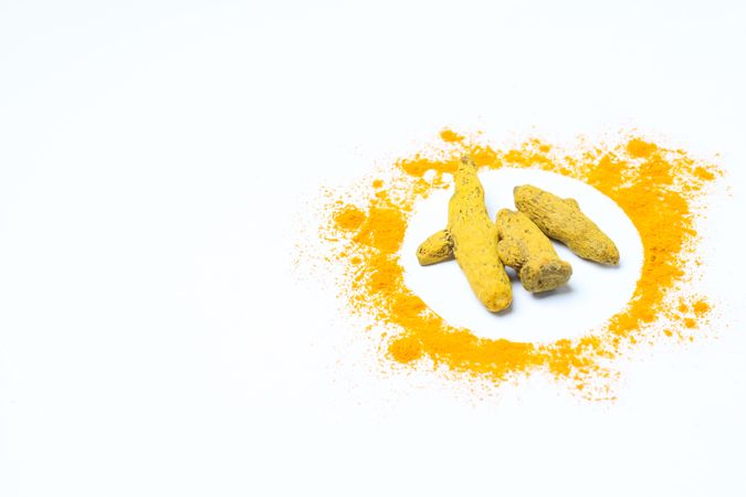 Fragrant seasoning - turmeric, one of the main ingredients in Indian curry