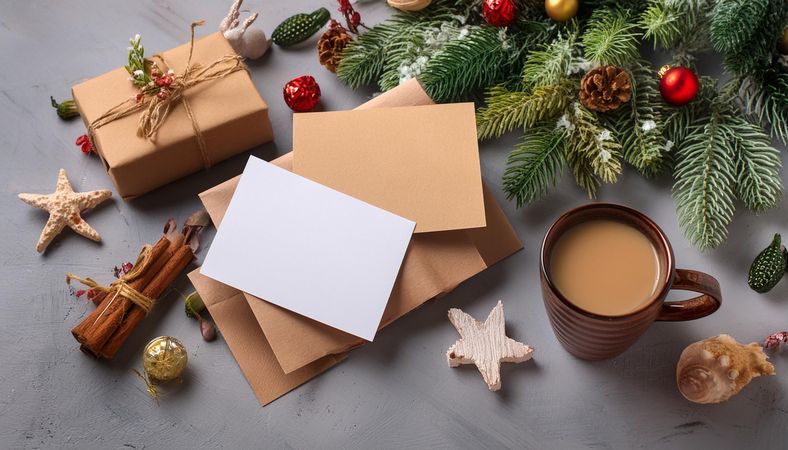 Christmas paperboard invitation cards