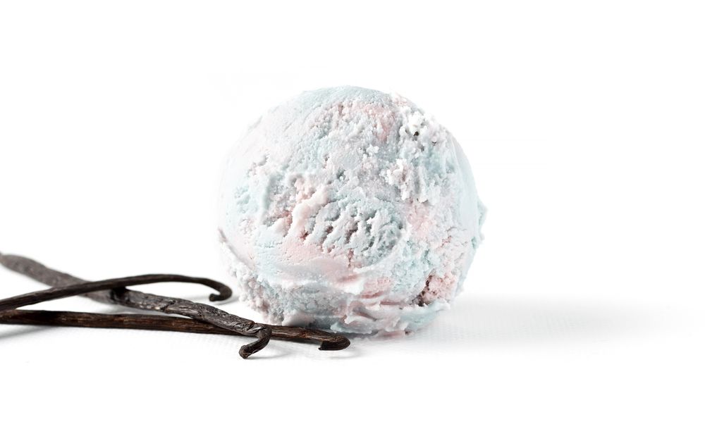 Unicorn vanilla ice cream