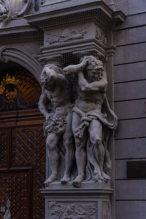Decooration of the building in Old Prague
