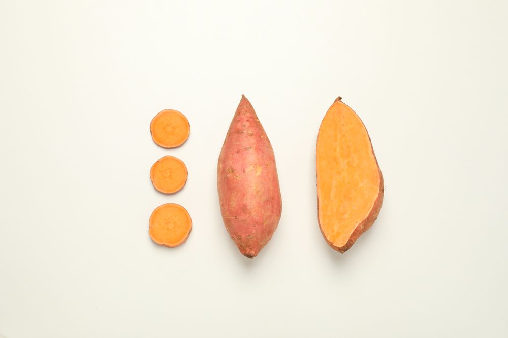 Sweet potato, concept of healthy food, vegetables
