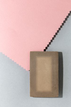 Natural leather labels for price or advertising