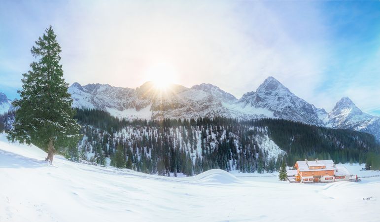 Austrian Alps in winter