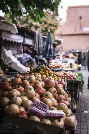 Fresh fruits on street market