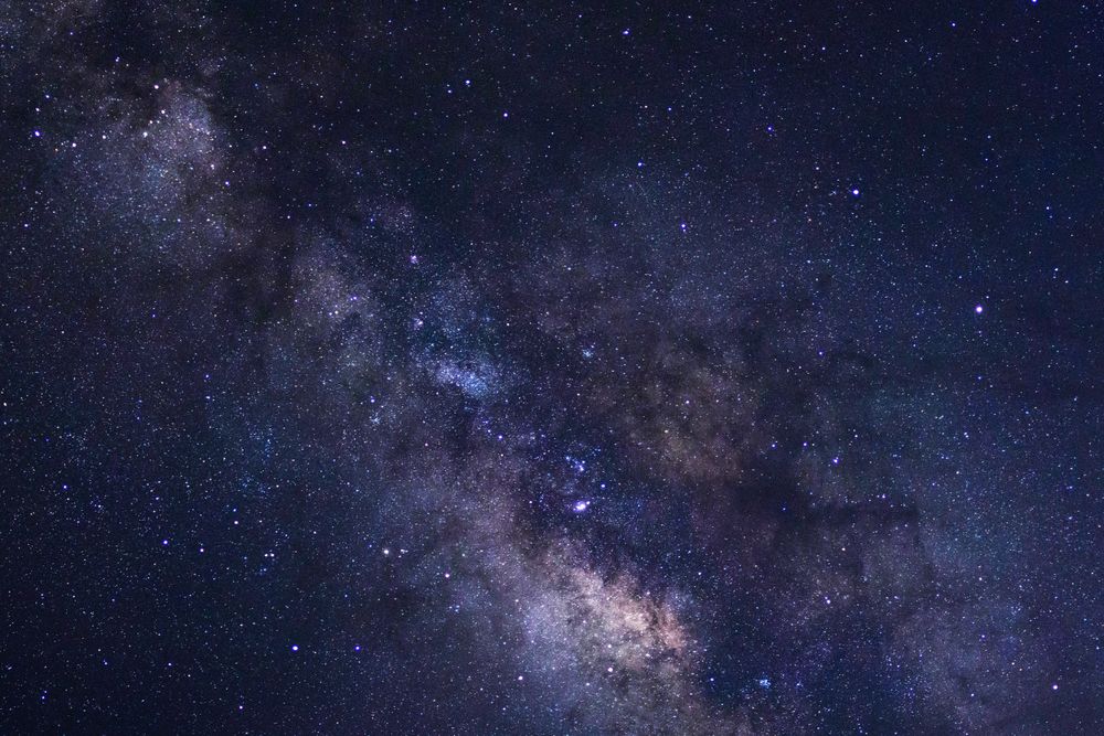 Milky way galaxy with stars and space dust in the universe