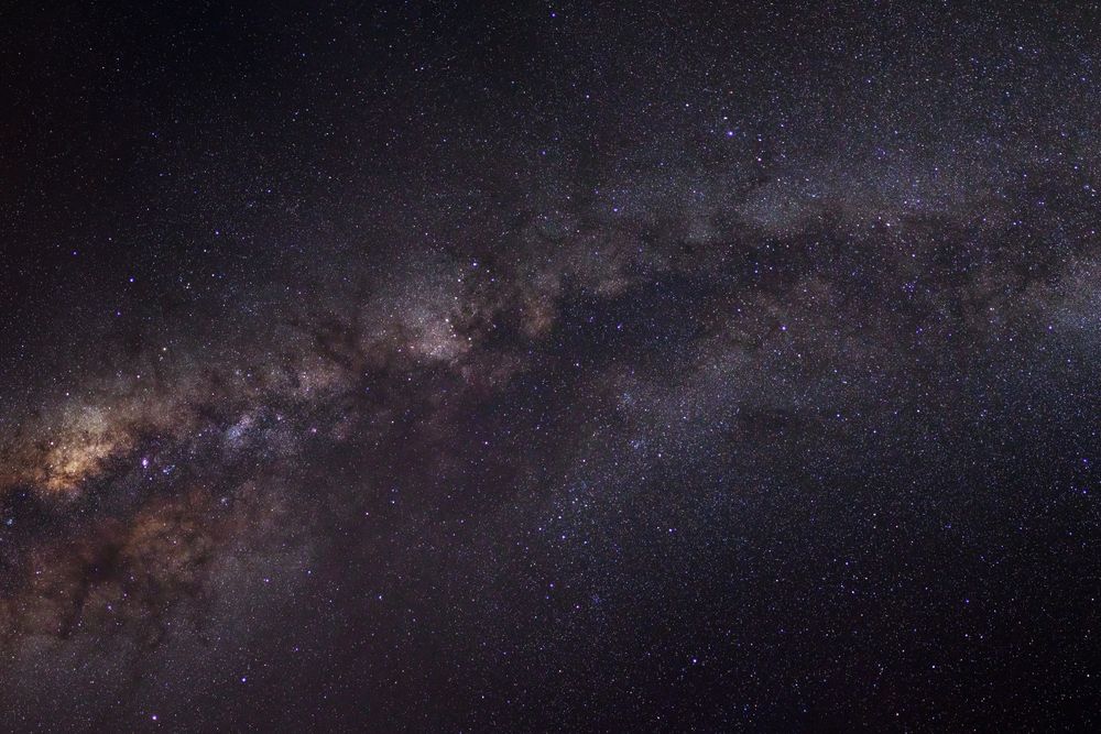Milky way galaxy with stars and space dust in the universe