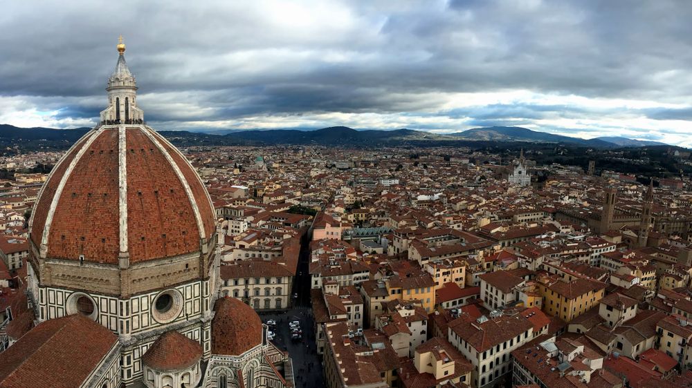 Panoramic Florence: Stunning Cityscape from Atop the Duomo