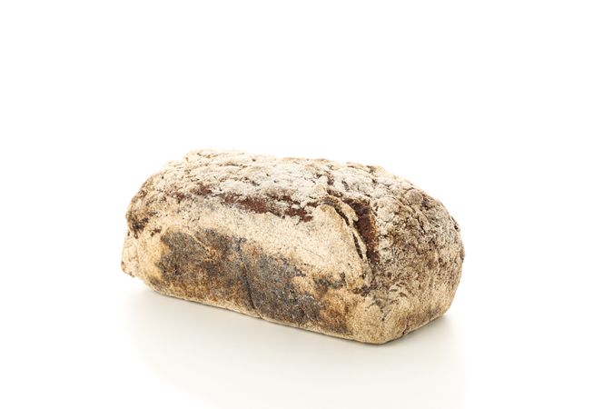 Rye bread isolated on plain background. Bakery products