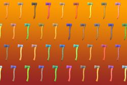 Rainbow colors of axes