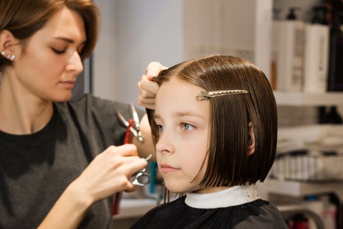 Child Model Bob Short Haircut