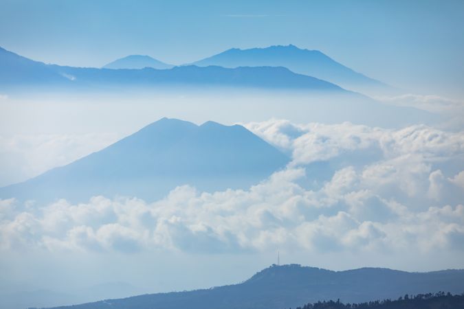 Mount Argopuro and landscape of the massive volcanic complex of East Java province, Indonesia