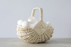 Concept of fresh and natural farm product - eggs