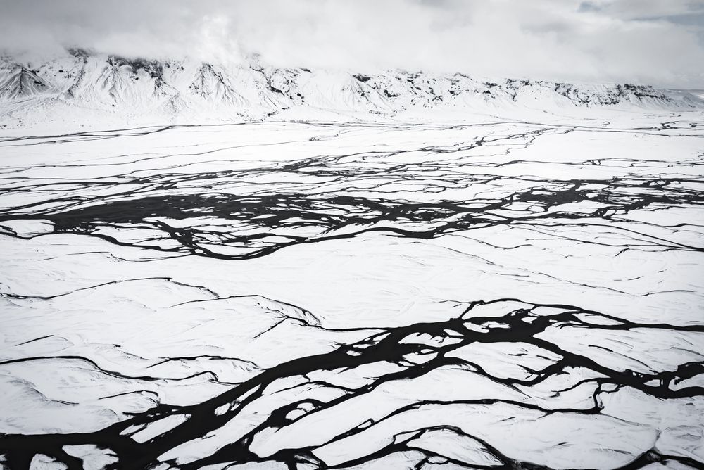 The tundra of Iceland on a cloudy day