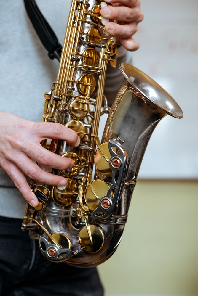 Man playing saxophone
