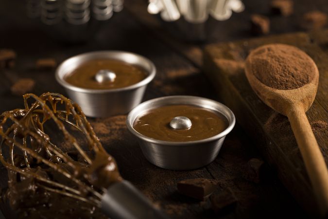 Baking chocolate desserts
