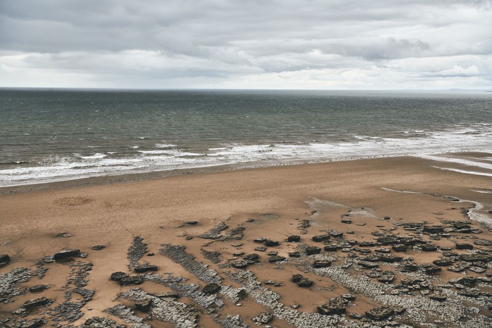 Beach on an overcast day