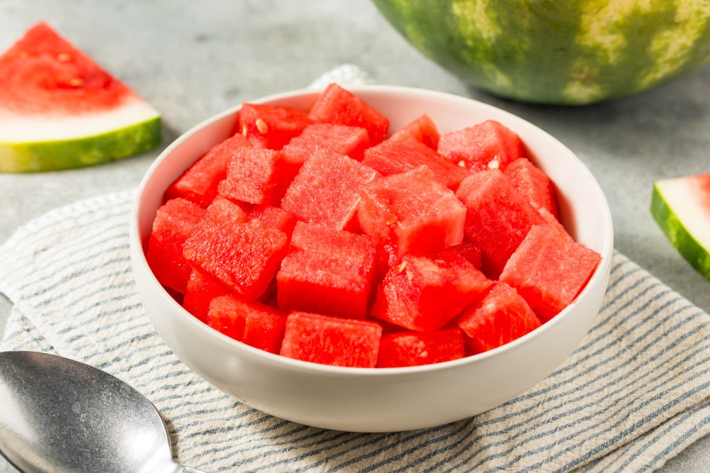Organic Raw Red Watermelon Cubes