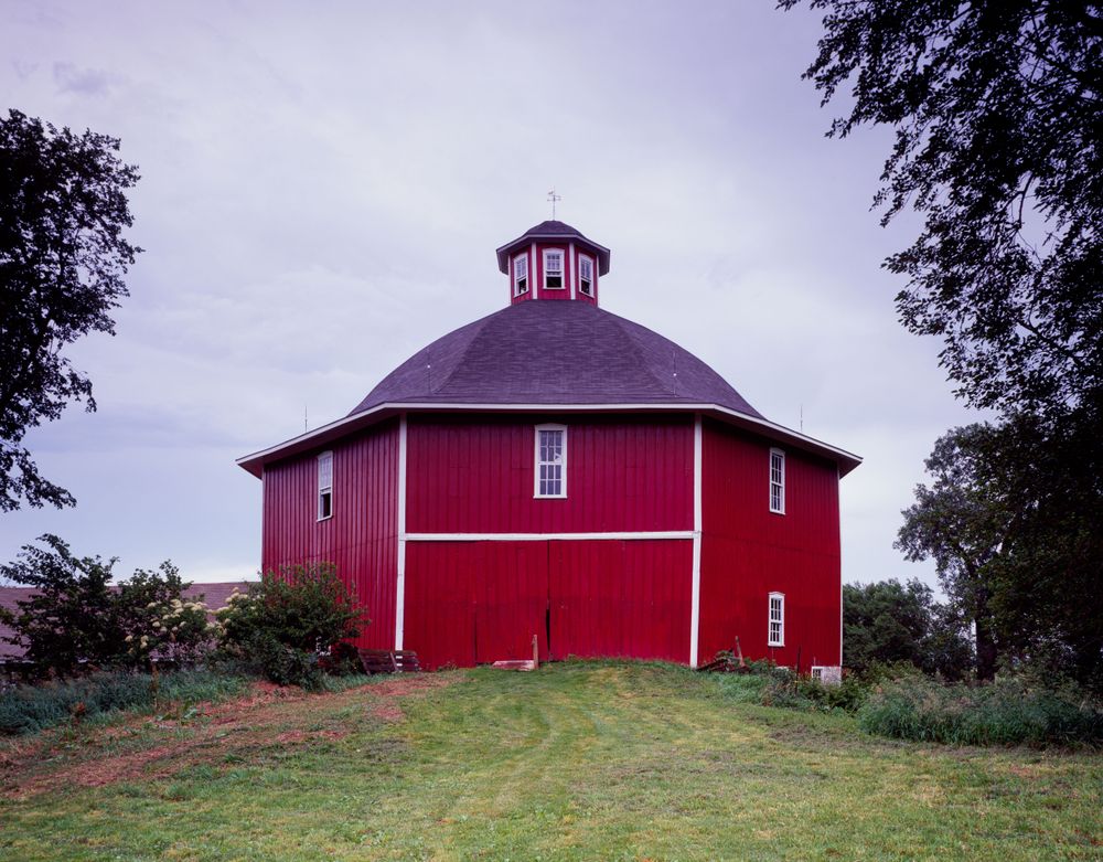 Joshua Secrest's octagonal barn near West Branch, Iowa